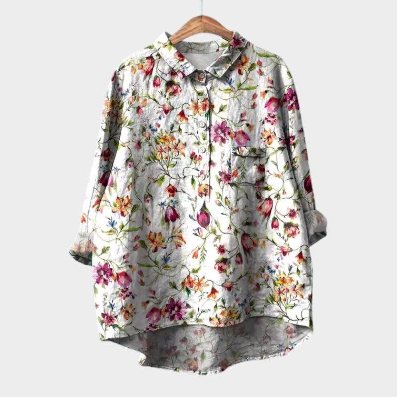Marvelia - Printed Garden Blouse
