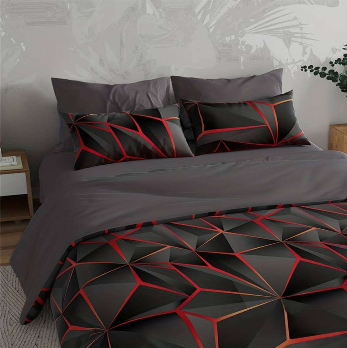 Microfiber Duvet Cover Set with Pillowcases - Hotel Style