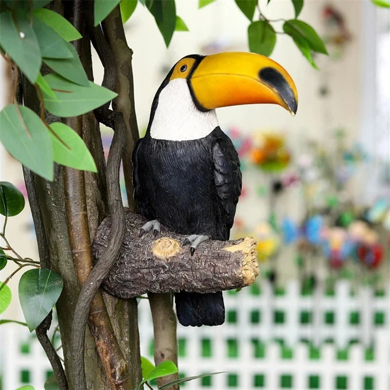 Tropical Toucan Garden Ornament in Premium Resin