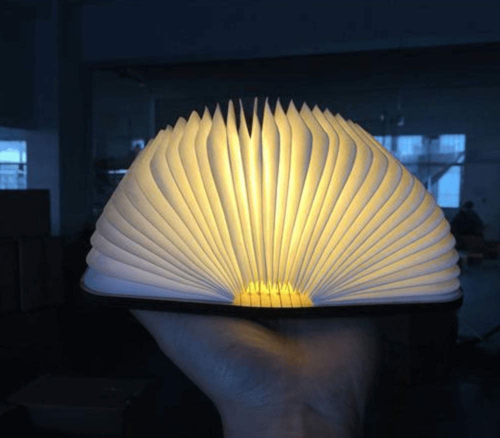 Creative Foldable Book-Shaped Night Light with Magnetic Design