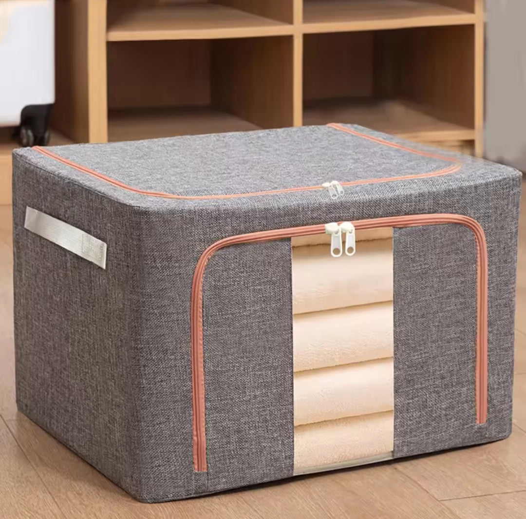 Gray 100-Liter Home Storage Organizer
