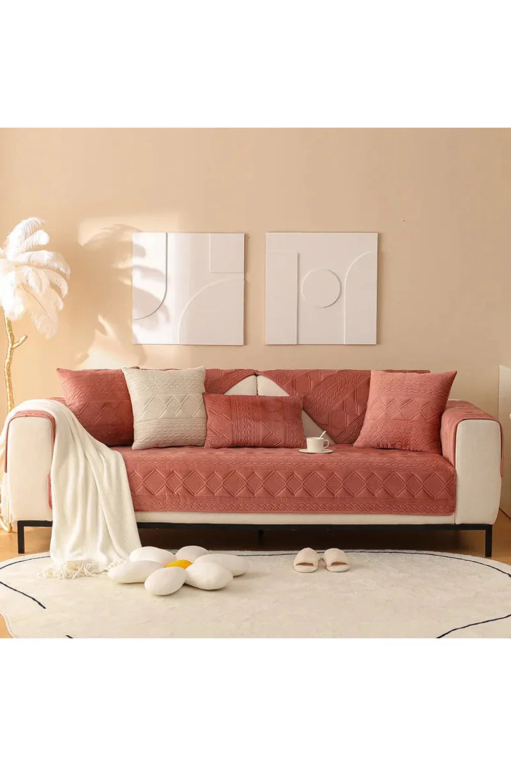 Dutch Velvet Polyester Sofa Cover