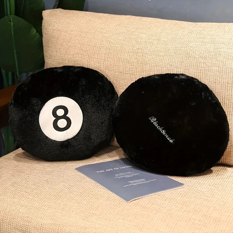 8-Ball Theme Plush Cushion