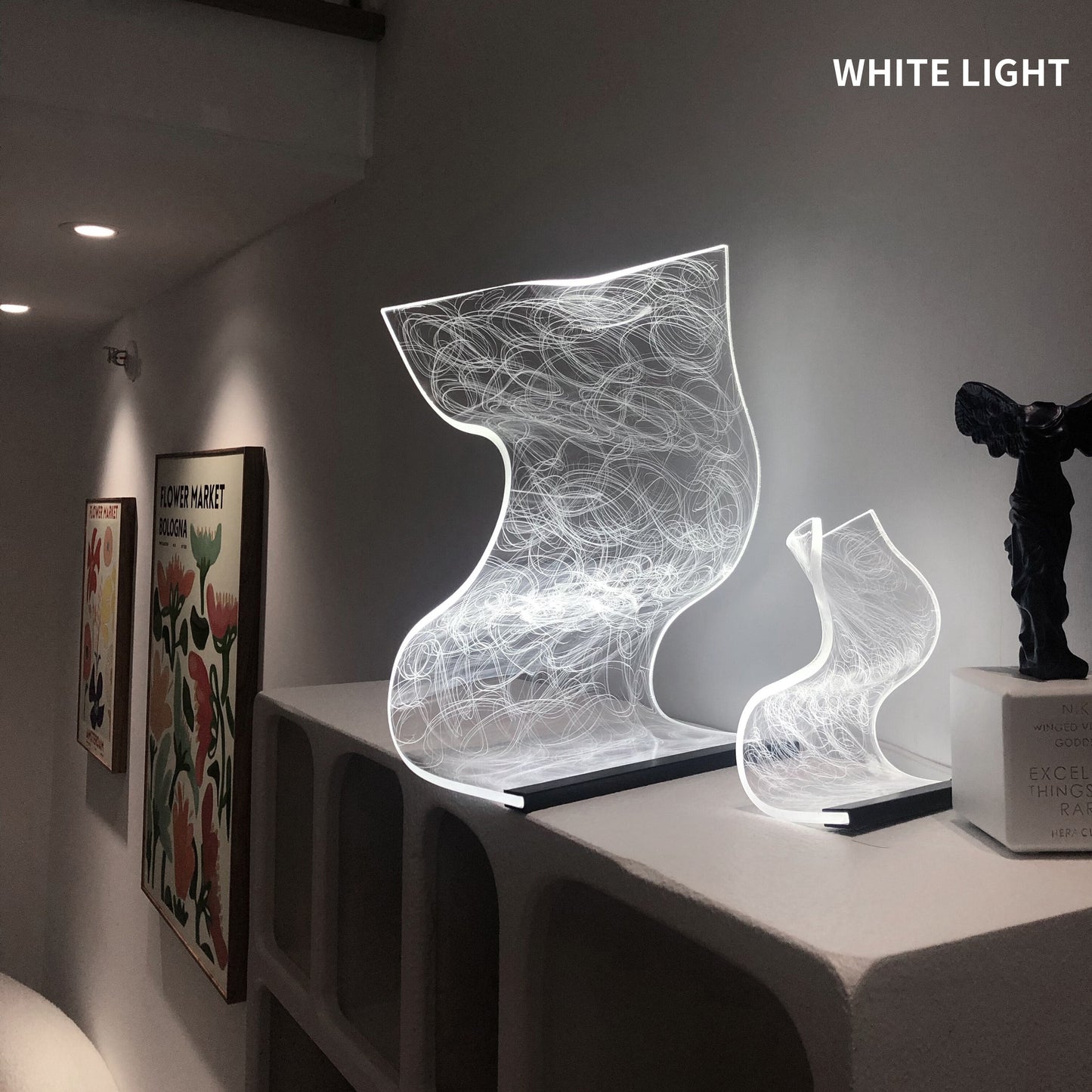 Artsy LED Glass Table Lamp - Mini & Regular Sizes