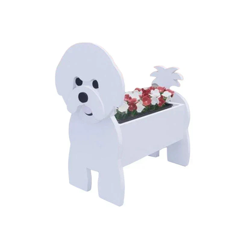 Dog-Shaped Planter - Adorable Indoor Outdoor Flower Pot
