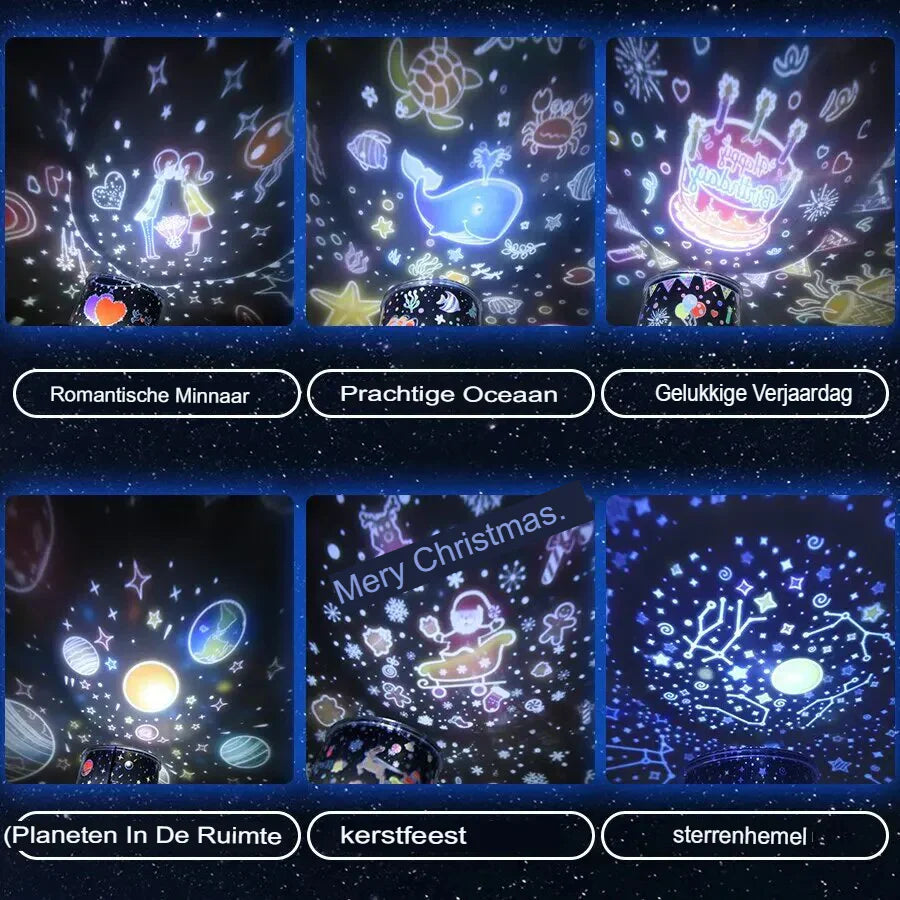 StarryDream Night Light Projector with 6 Patterns