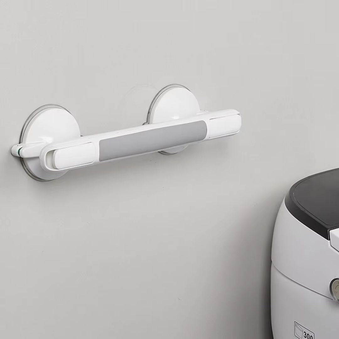 Drill-Free Shower Handle Grab Bar with Safety Lock