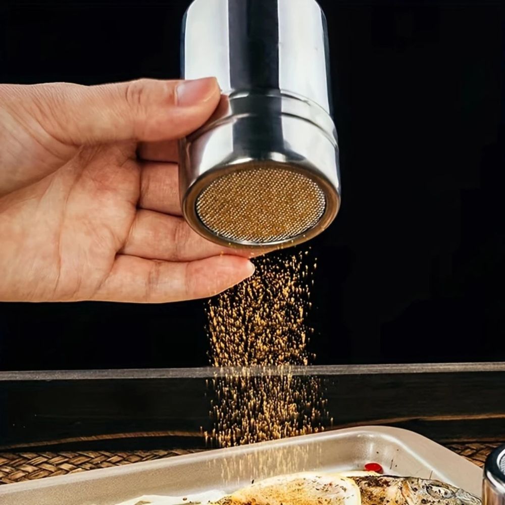 Stainless Steel Powder Shaker with Fine Mesh Top