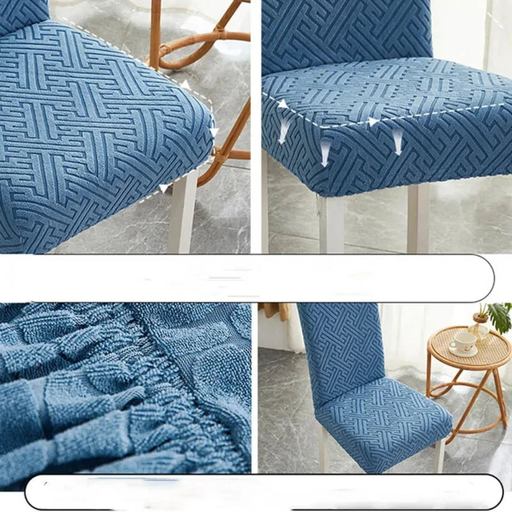 Stretch-Fit Microfiber Dining Chair Cover