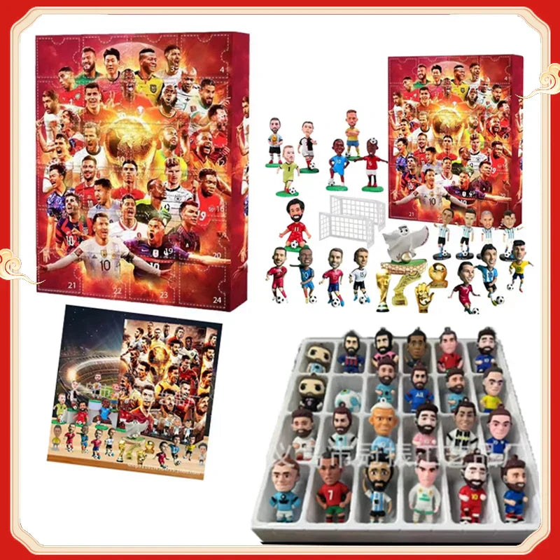 Football-Themed Advent Calendar with 24 Mini Figures