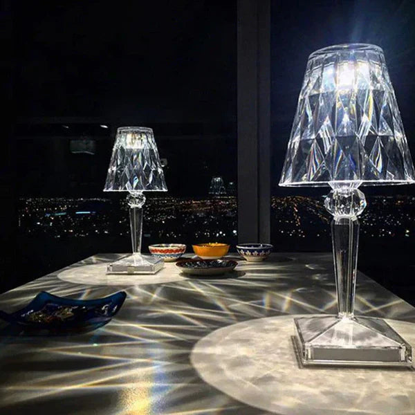 Rechargeable Crystal-Effect Touch Control Table Lamp