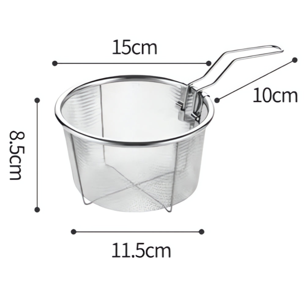 Stainless Steel All-Purpose Mesh Colander with Handle