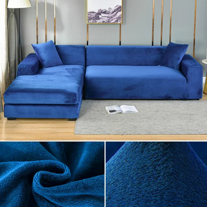 Luxury Stretch Velvet Sofa Cover for Ultimate Protection and Style