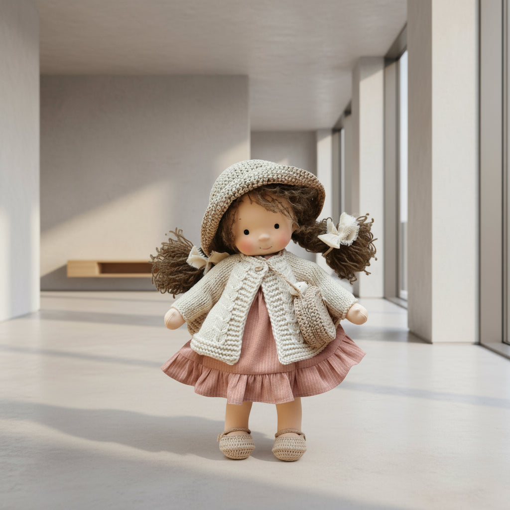 Handmade Waldorf Doll - Soft Cotton for Imaginative Play