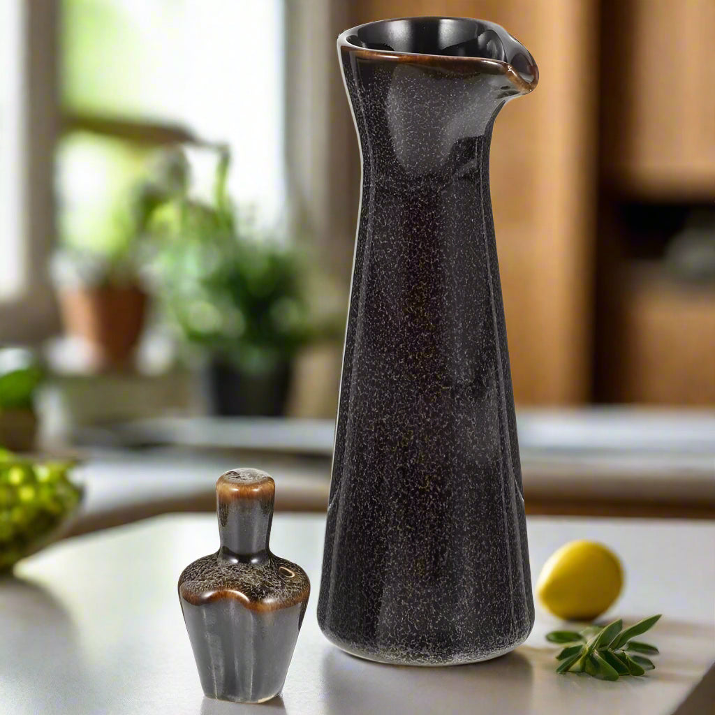 Ceramic Olive Oil and Soy Sauce Dispenser