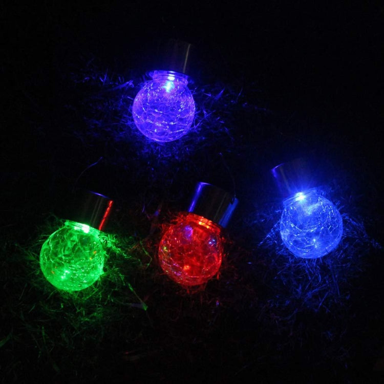 Solar Glass Ball Chandelier Light for Outdoor Garden Decor