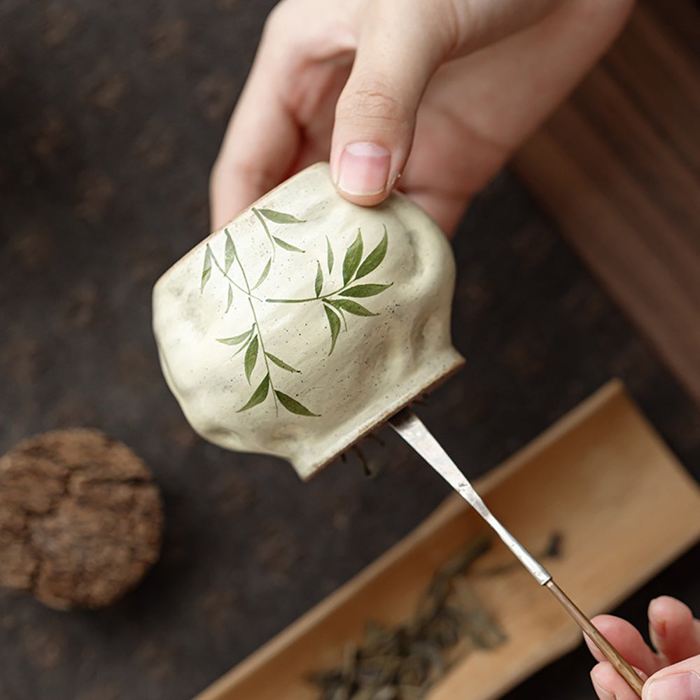 Handmade Ceramic Tea Caddy with Wooden Plug