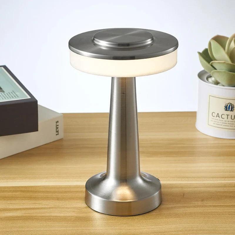 Portable Rechargeable LED Table Lamp with Touch Dimming - Gold, Silver, Rose Gold