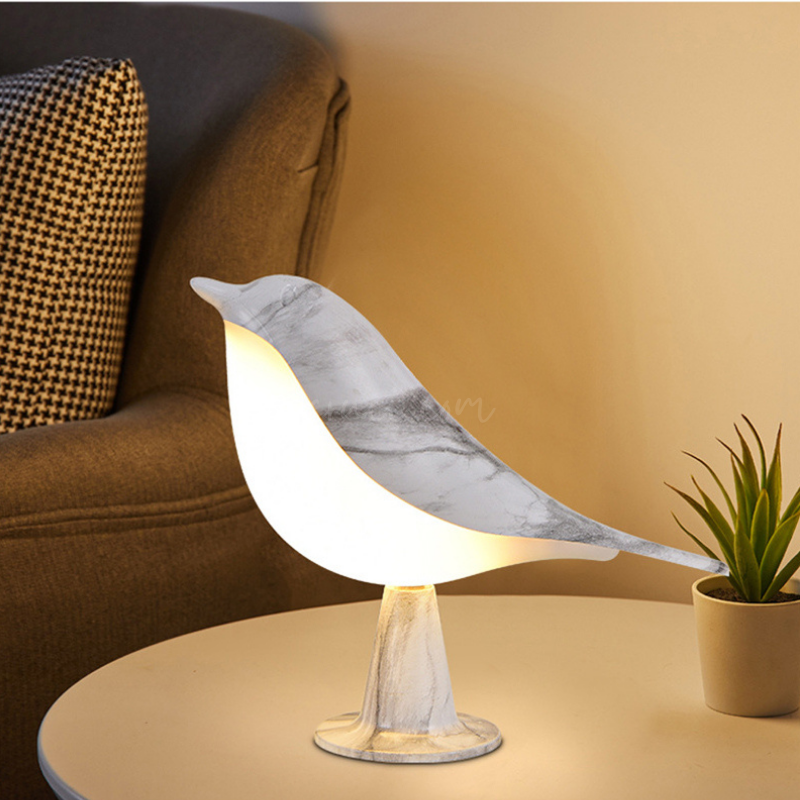 Rechargeable LED Night Light with Touch Sensor and Bird Design