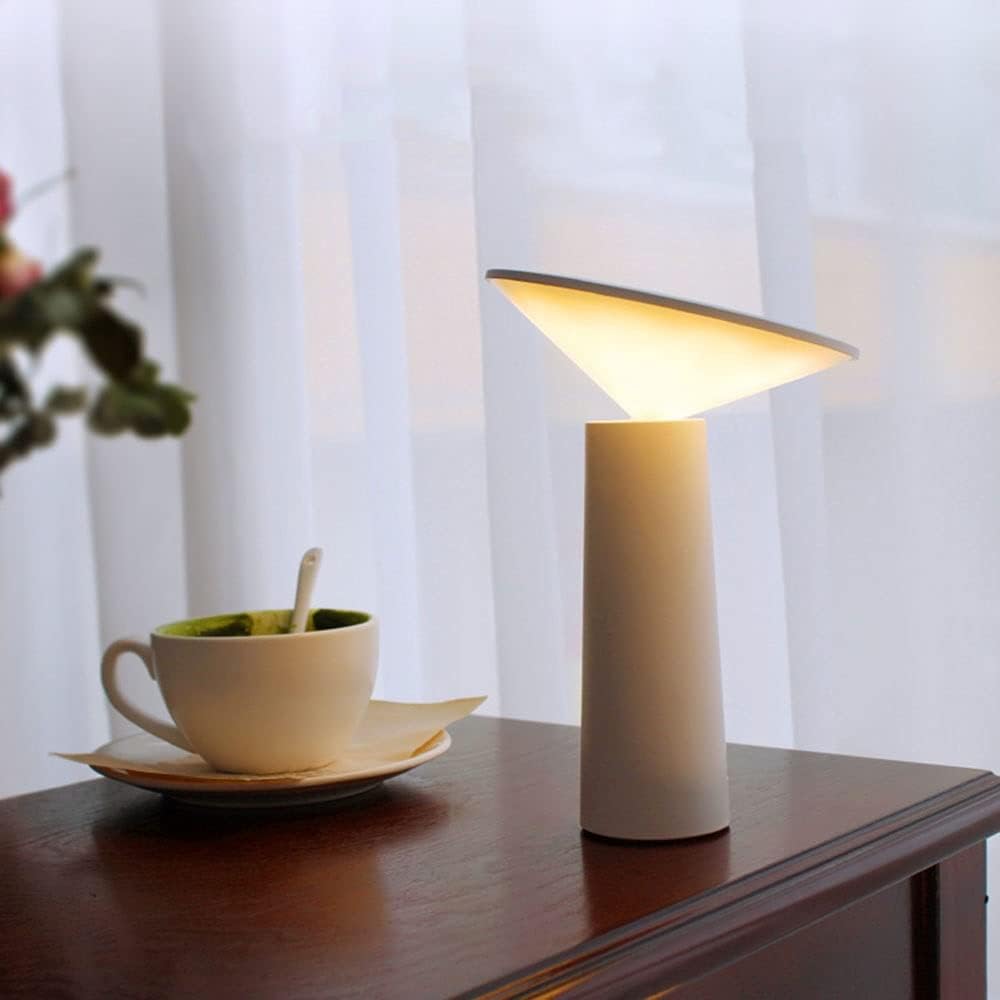 Modern Dimmable Table Lamp with Adjustable Shade