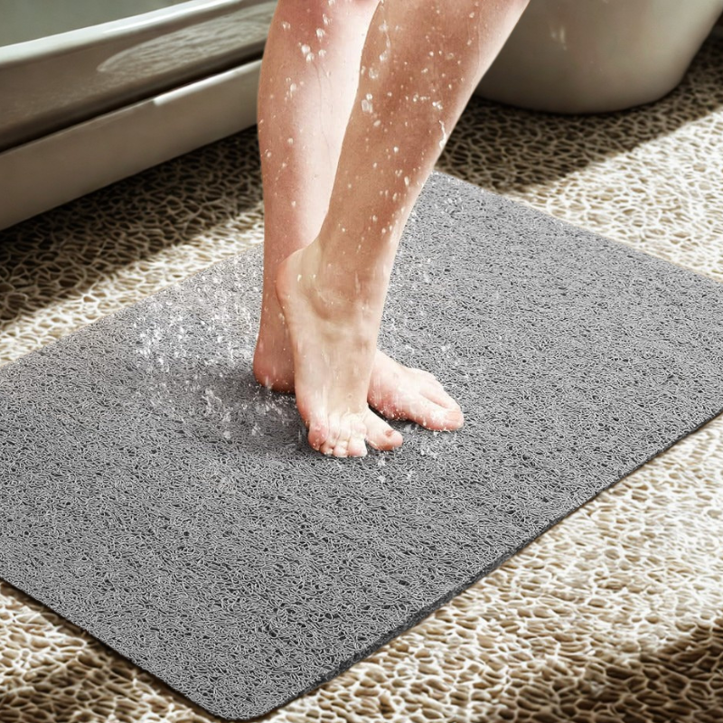 Quick-Dry Non-Slip Loofah Shower Mat