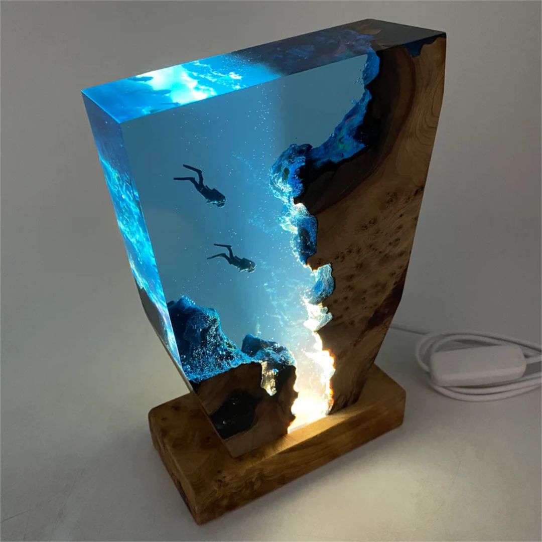 Seabed Resin Ambient Light Lamp