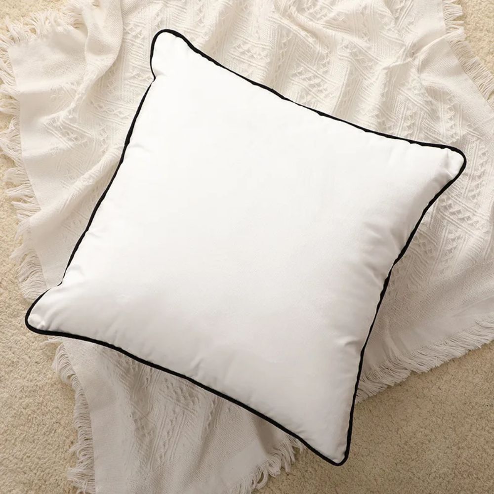 Velvet Cushion Cover with Hidden Zipper