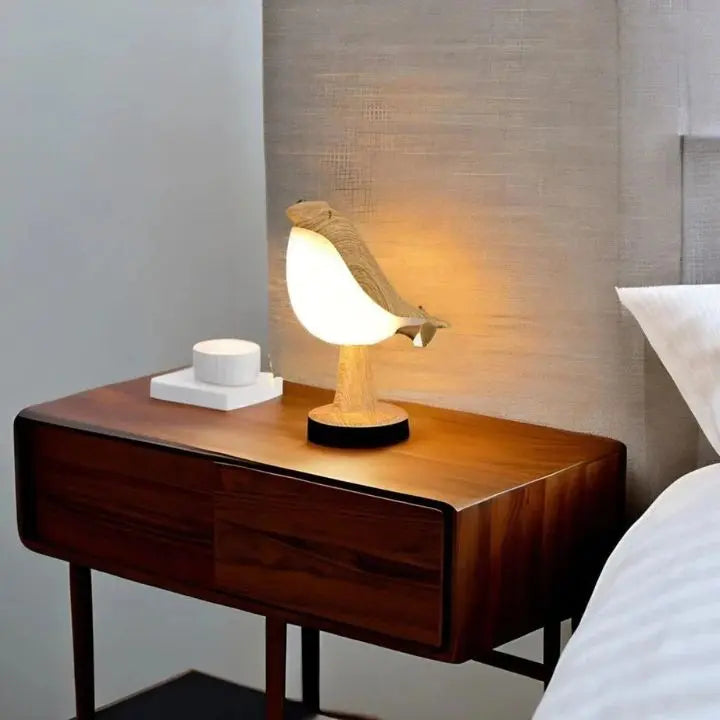Dimmable Bird Table Lamp with Touch Control and Aromatherapy Diffuser