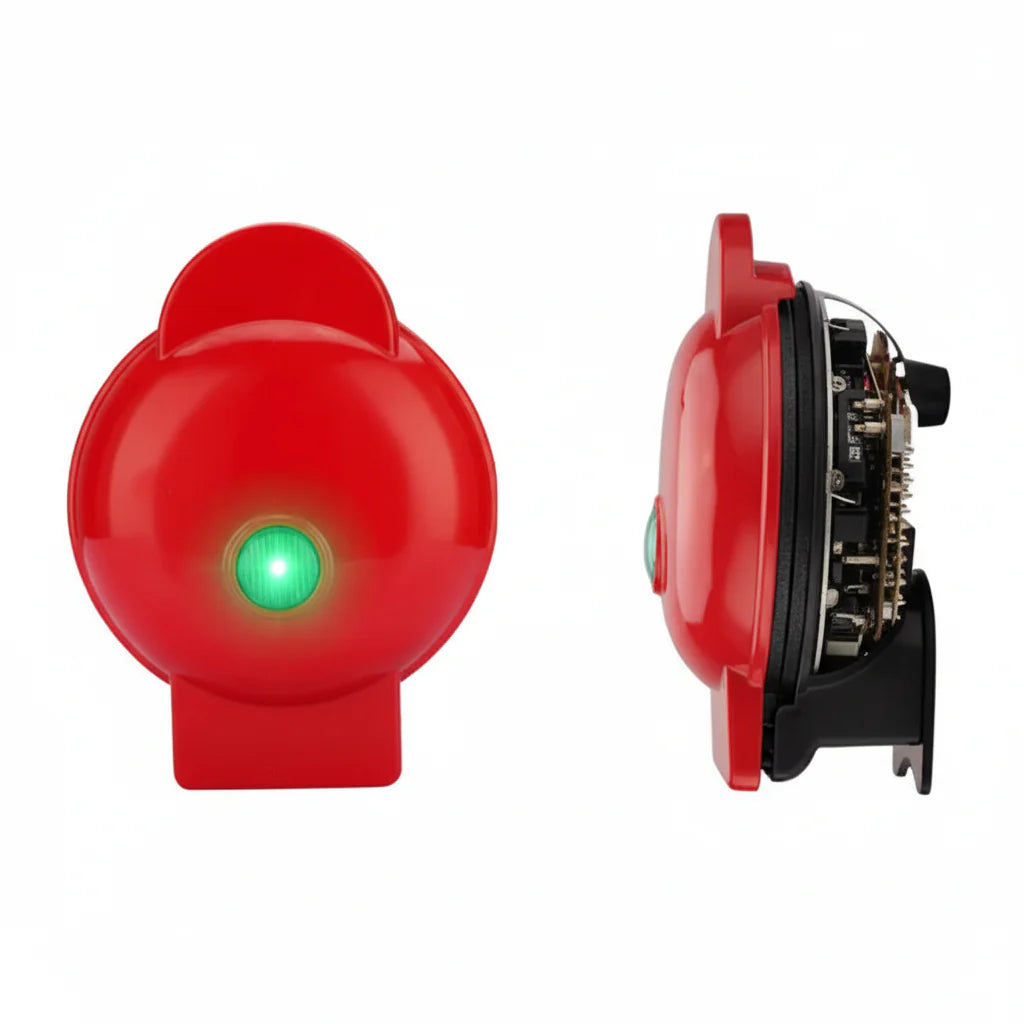 Electric Mini Waffle Maker with Double-Sided Heating for Quick Breakfasts