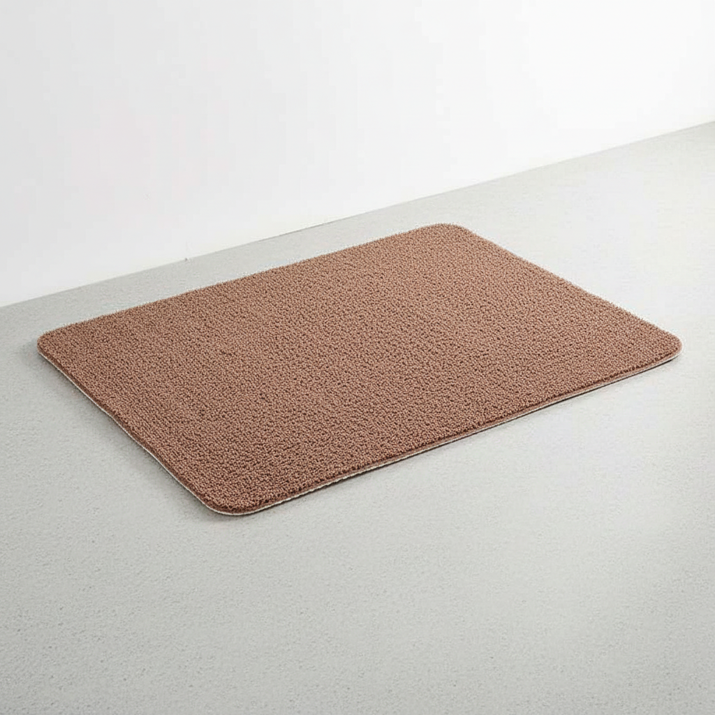 Non-Slip Soft Loofah Bath Mat with Drainage Holes