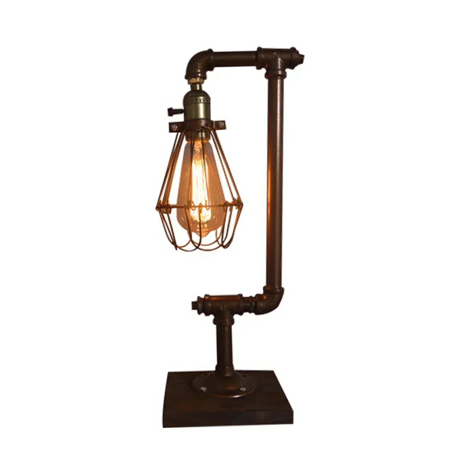 Vintage Metal Table Lamp with Retro Design