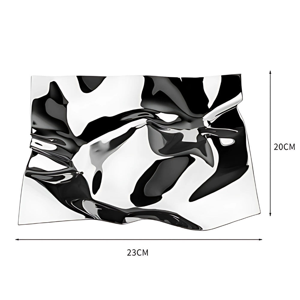 Wrinkled Stainless Steel Decorative Tray