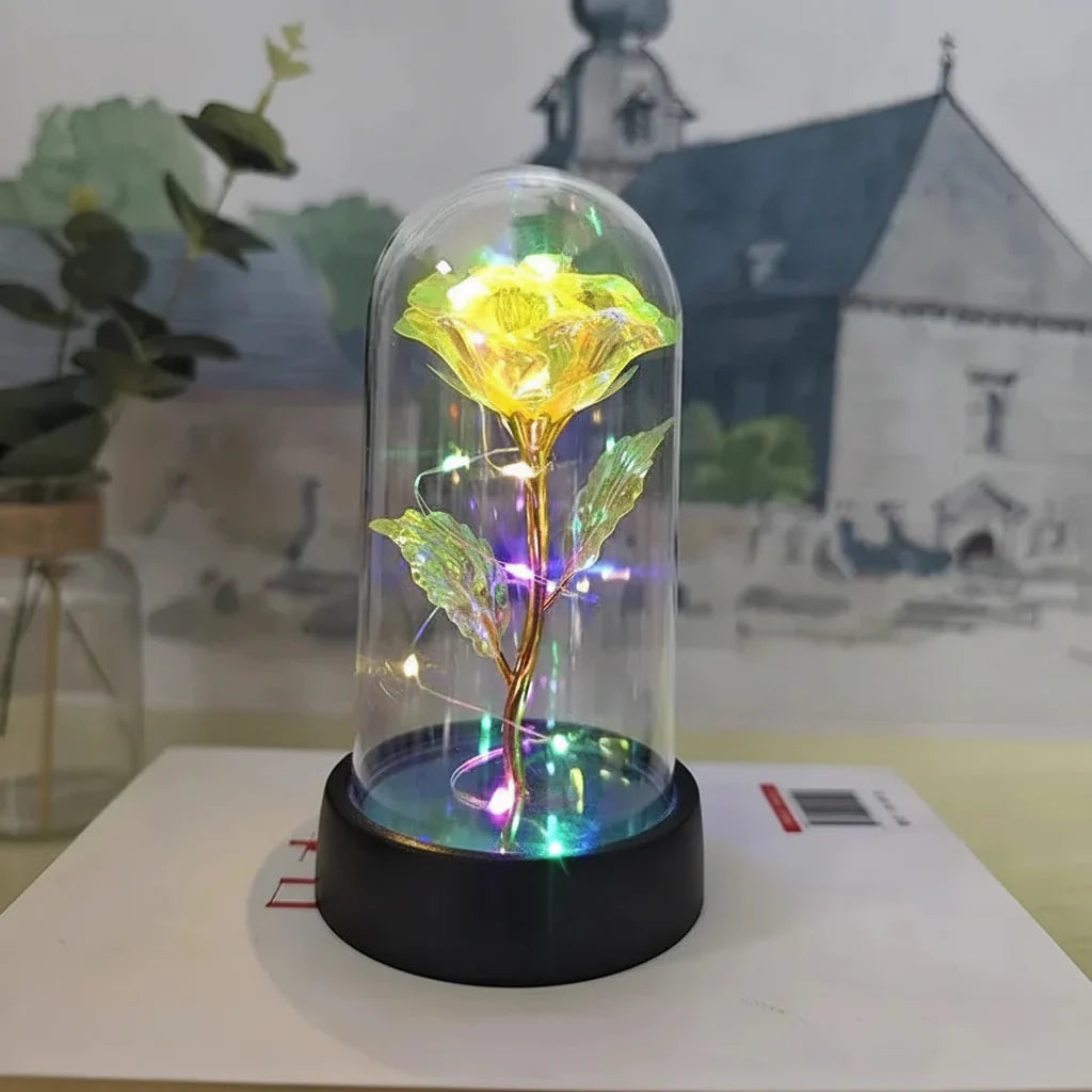 LED Light Artificial Rose Flower for Valentine's Day