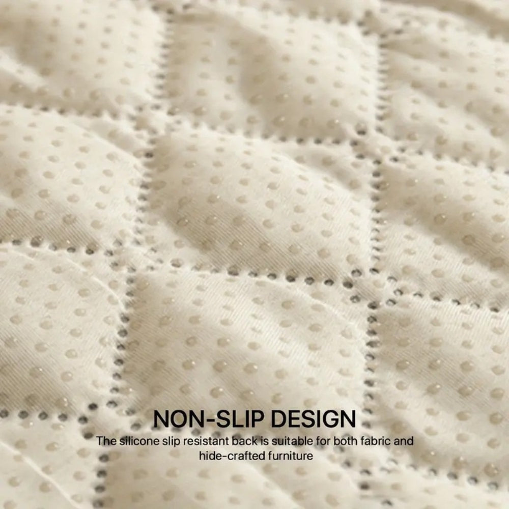 Water-Resistant Quilted Pet Sofa Protector with Bolster Cushions