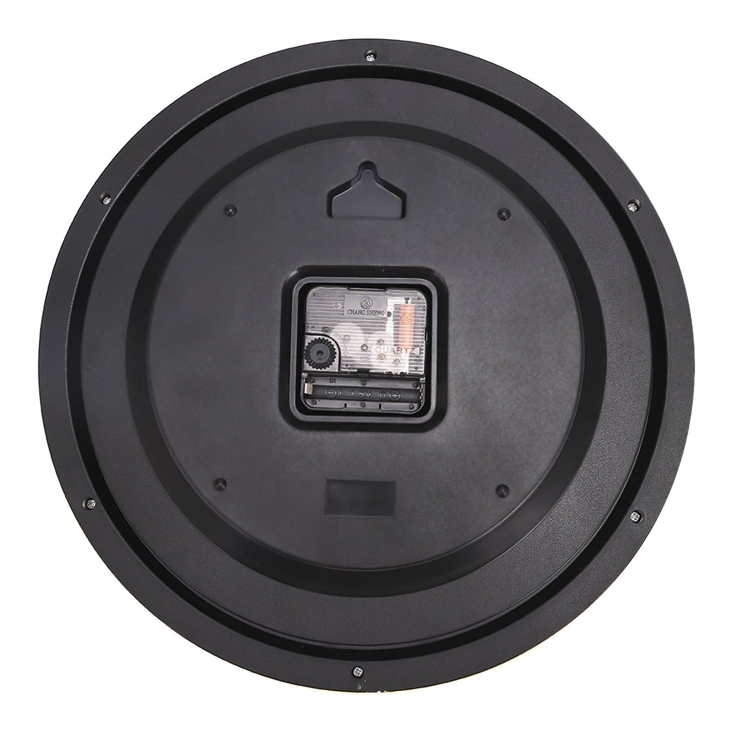 Silent Glowing Black Wall Clock