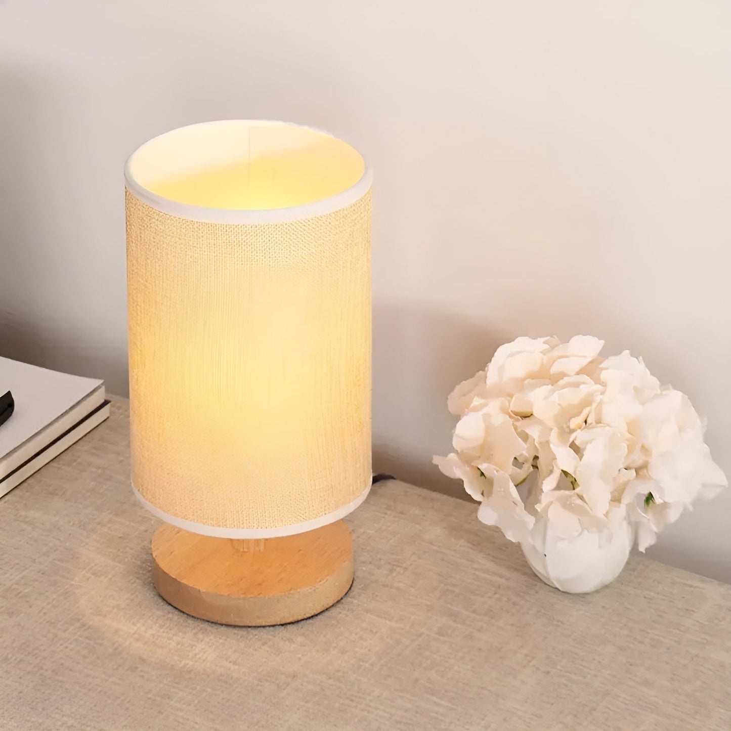 Modern LED Table Lamp with USB Connection - Elegant Gray or White Design