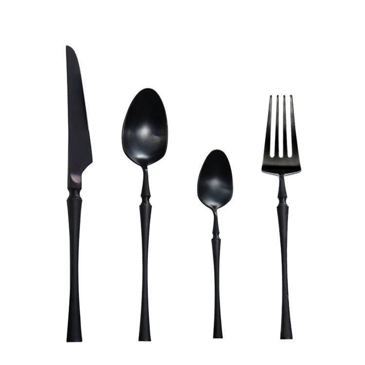 Stainless Steel Flatware Set with Elegant Handles
