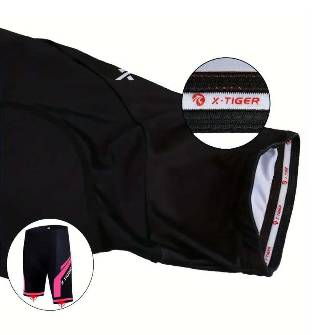 Women's Fitted Cycling Shorts with Breathable Stretch Fabric and Soft Padding