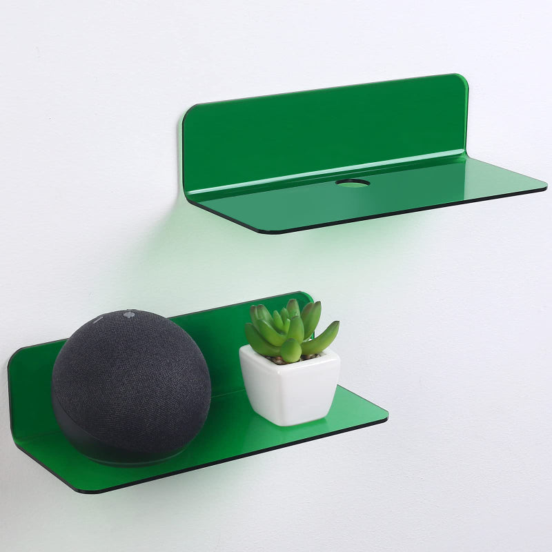 Neon Acrylic Floating Shelf Set of 2