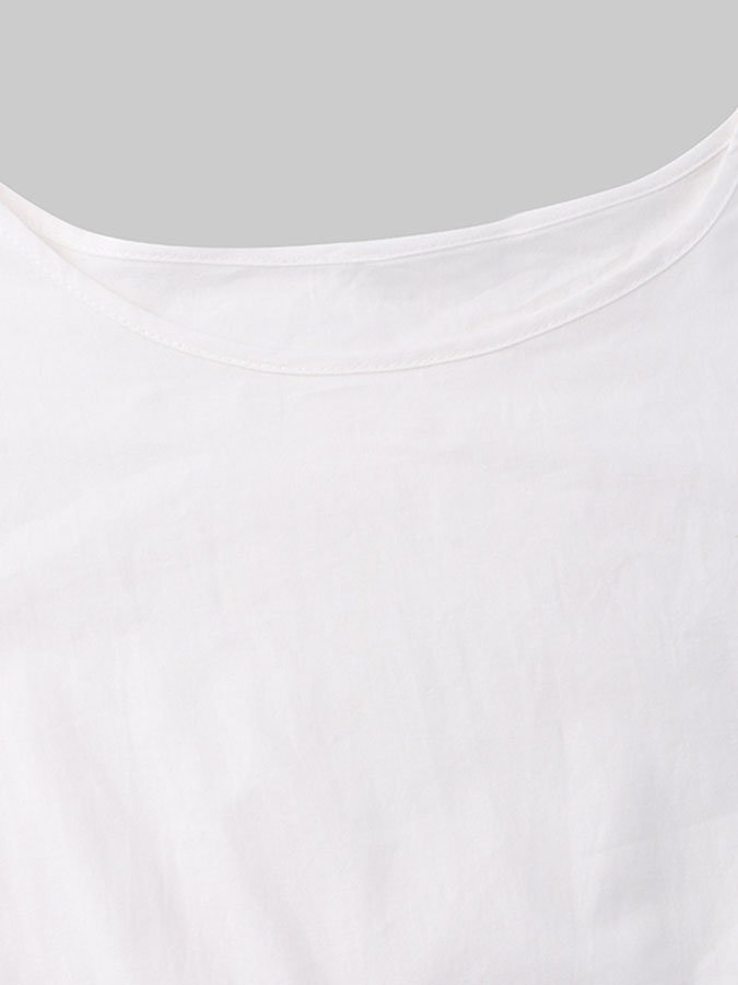 Elegant Short Sleeve Midi Dress