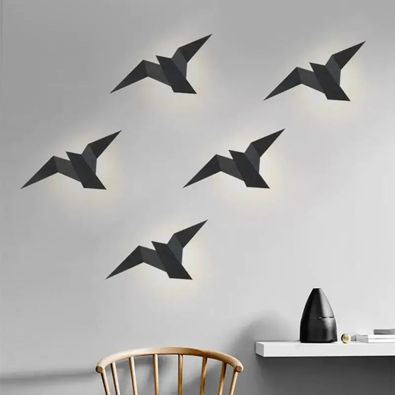 Modern Geometric Bird LED Wall Light