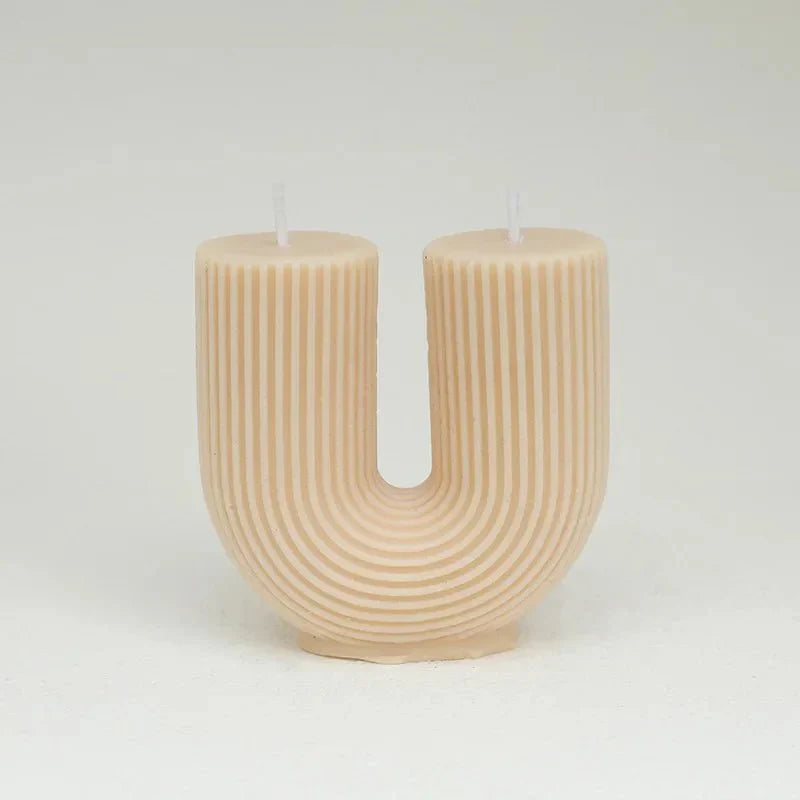 U-Shaped Soy Wax Aromatherapy Candle