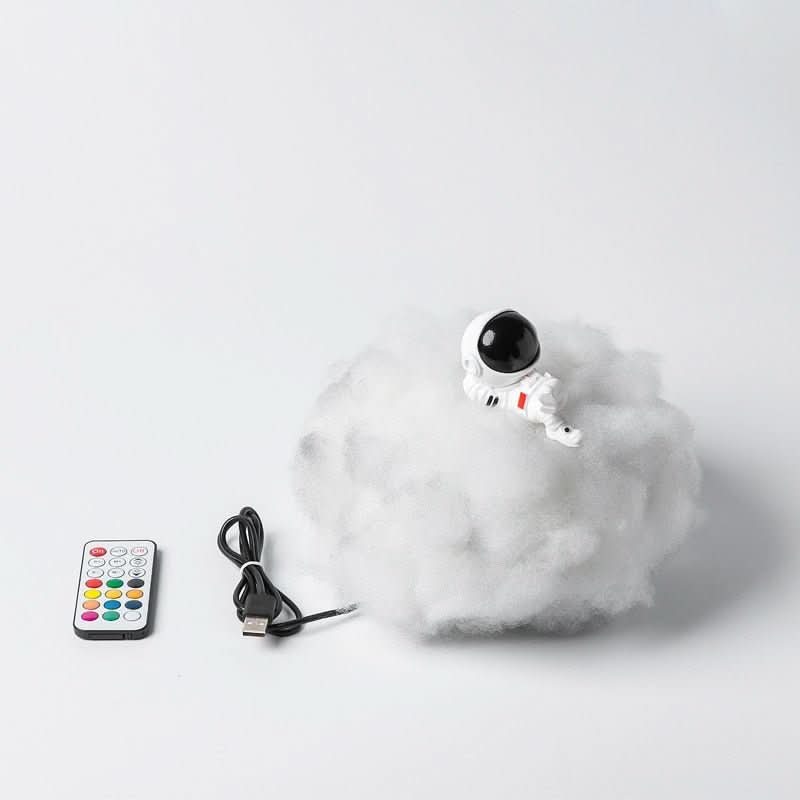 Astronaut Cloud LED Night Light with 16-Color Options