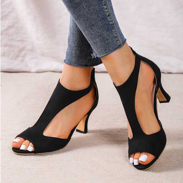 Orthopedic Comfort Heeled Sandals for Women