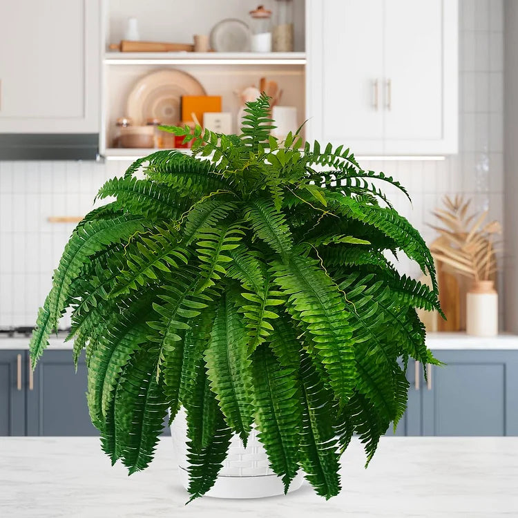 Lifelike UV-Resistant Artificial Boston Fern Plant
