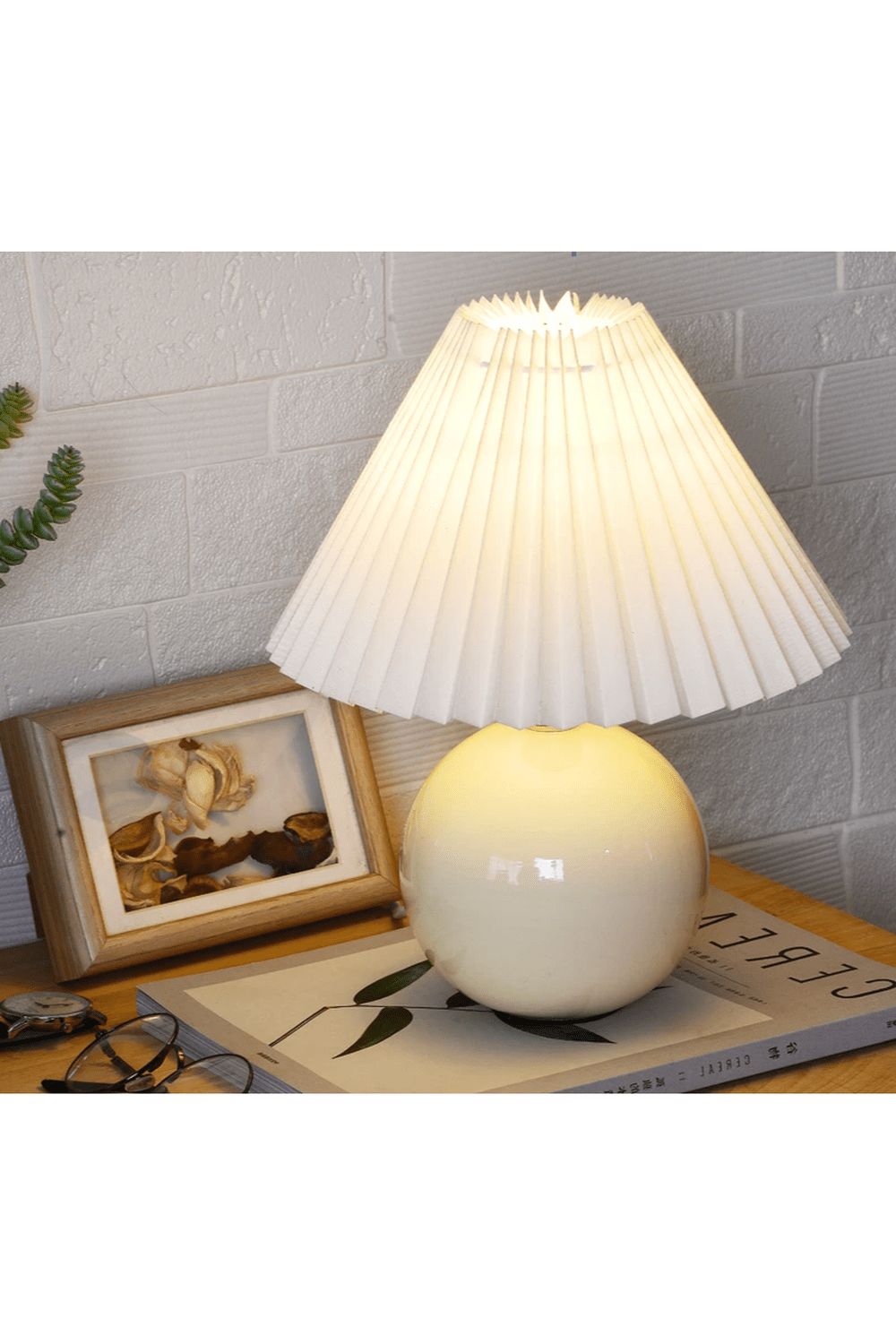 Vintage Ceramic Folding Table Lamp