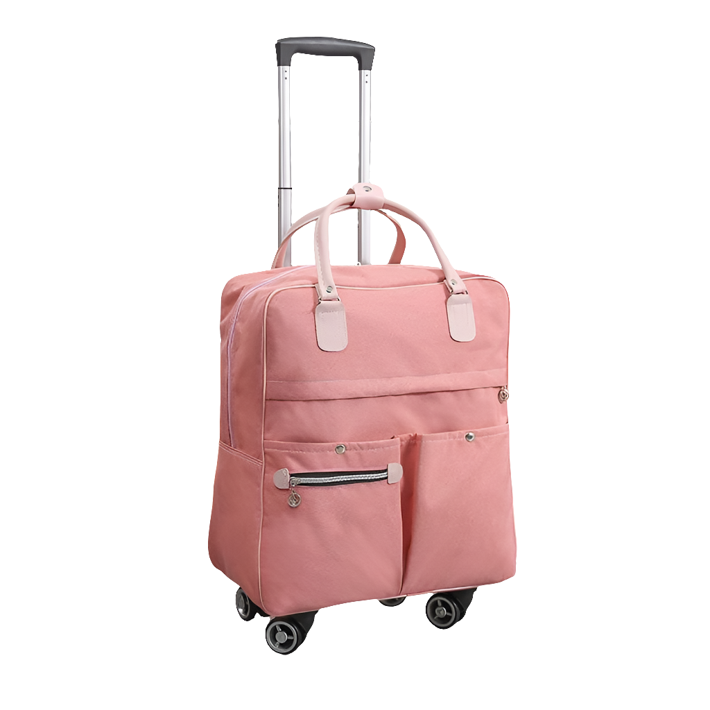 Travel Trolley Bag with Shoulder Strap and 4 Wheels