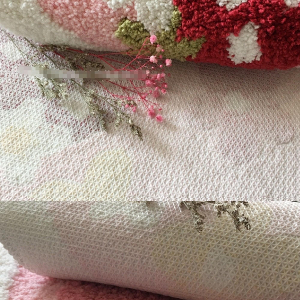 Fluffy Non-Slip Bath Mat with Starfish and Seashell Design
