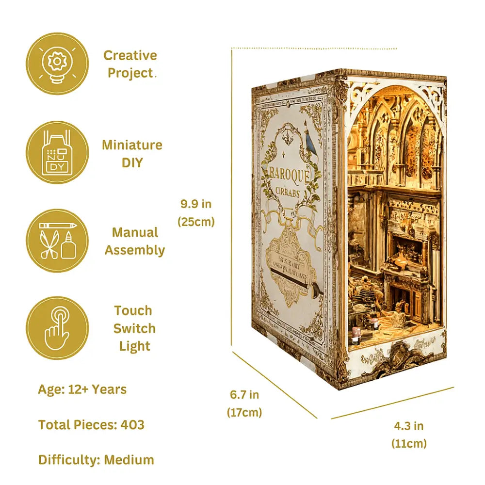 Enchanted LED Book Nook Library Display
