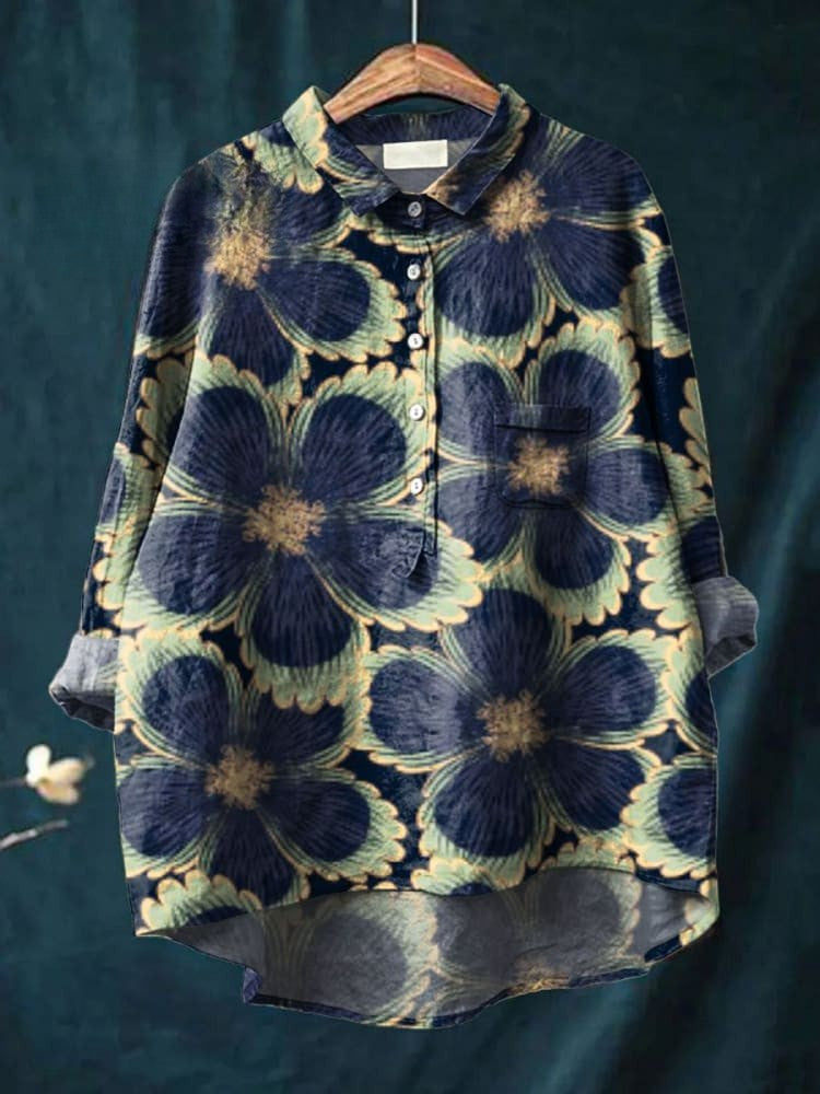 Saddie - Midnight Bloom Blouse